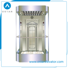 Ascenseur de passager d&#39;observation de verre de 800kg ~ 1600kg 1.0m / S